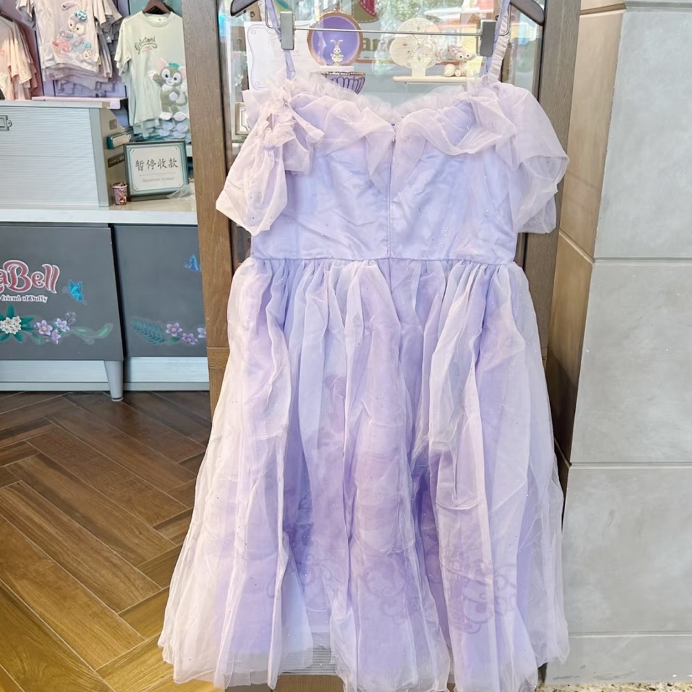 Disney parks Shanghai Disney Resort Rapunzel mesh off shoulder dress for adults